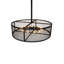 12 - Light Dimmable Drum Chandelier