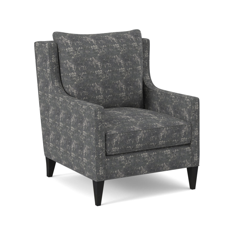 Callum Sunbrella® Boucle Armchair, Elise Harbor 100% Polyester, Espresso