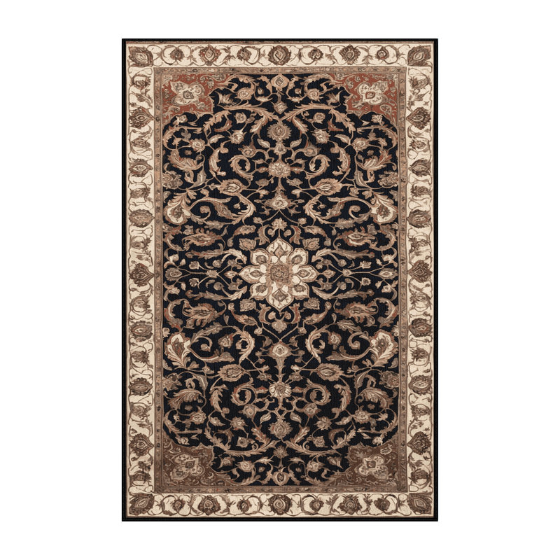 Tapis brun lavable à la machine