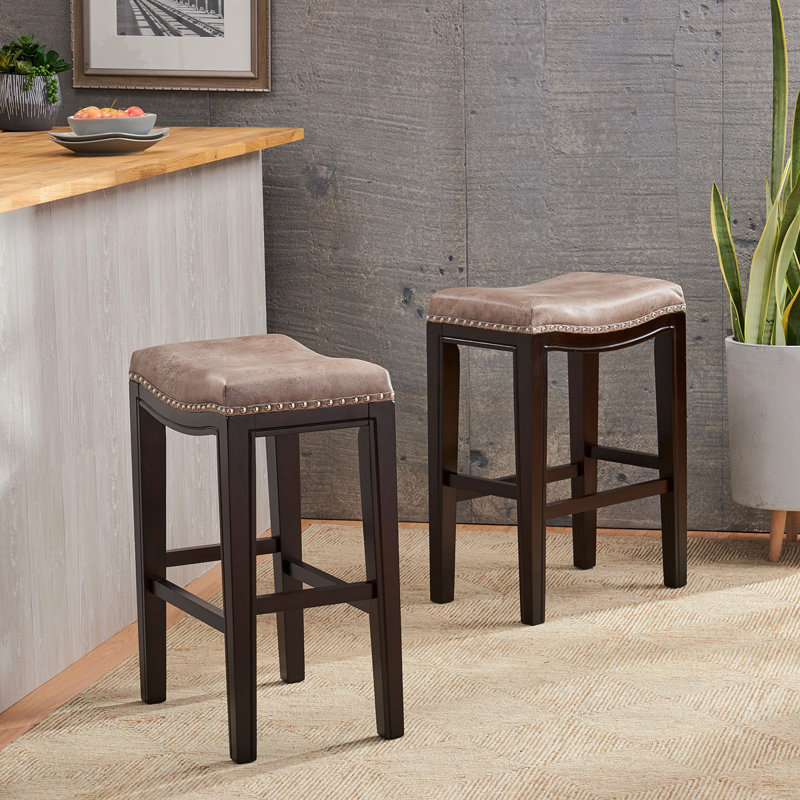Ensemble de 2 tabourets de comptoir Tiffin, Gris