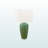 Loafey Ceramic and Metal Table Lamp in Green, 28.82'' H X 16.77'' W X 16.77'' D