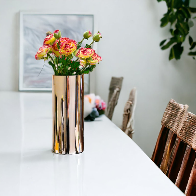 Gonta Glass Table Vase, Gold, Small