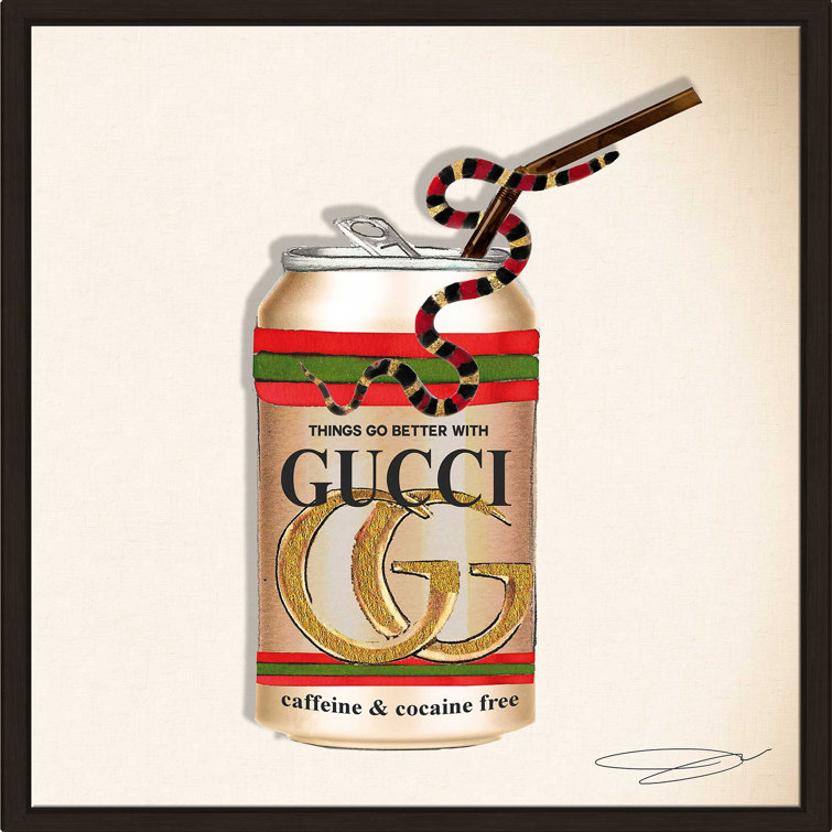 House of Hampton® Things Go Better With Gucci (Square) On Canvas by By Jodi  Print