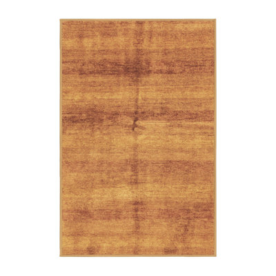 Tapis beige / rouge en laine et polyester à motif abstrait tissé à la machine 8 pi x 10 pi