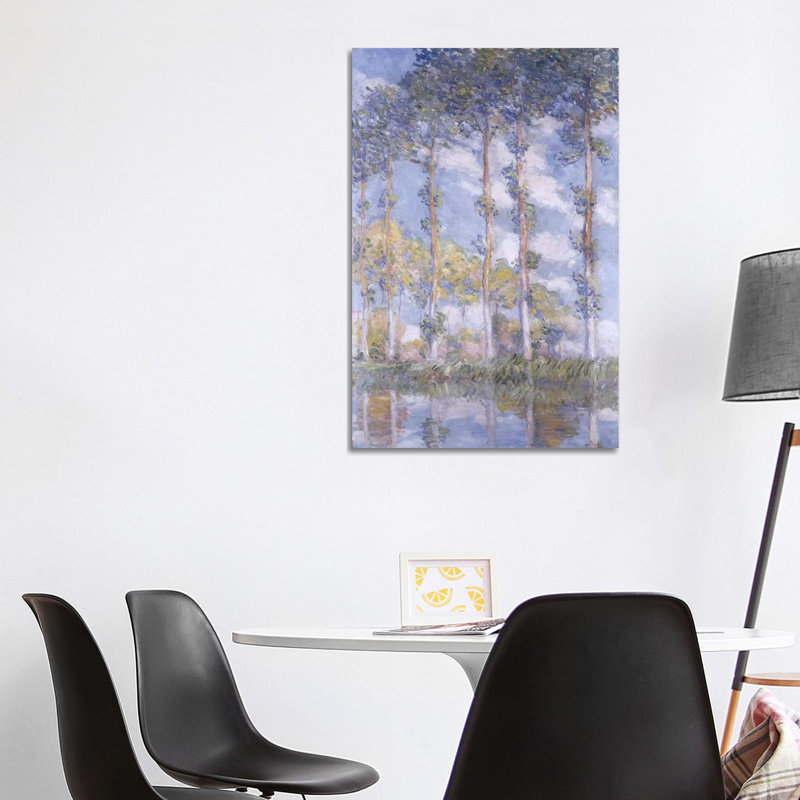 The Poplars, 1881 - Giclée sur toile tendue avec châssis, H 40 po x l 26 po