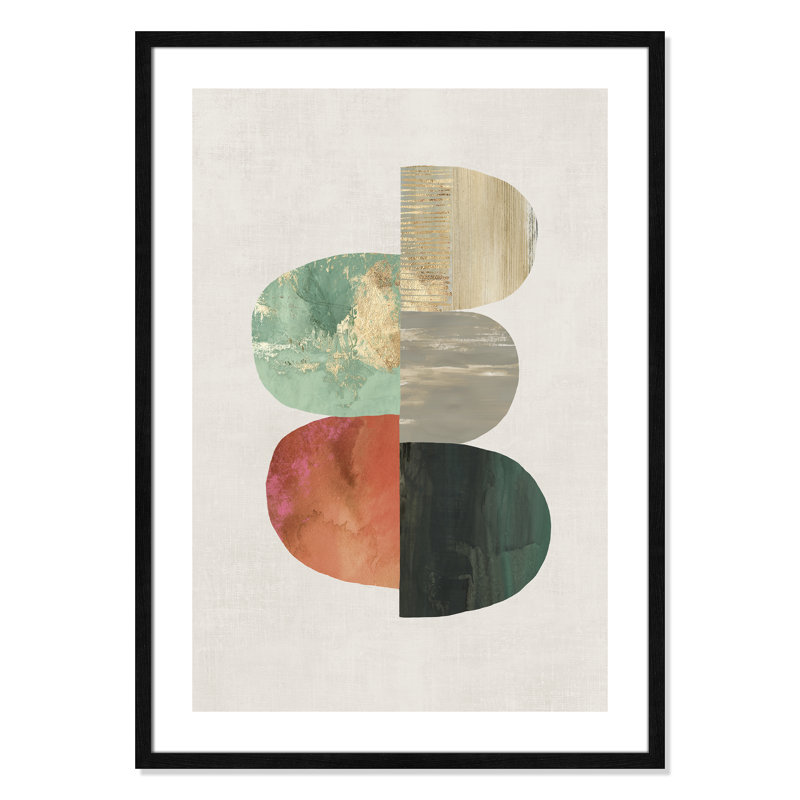 Westcreek Evolving Energy I - Painting Print, 35.5" H x 25.5" W, Picture Framed Paper, Black Wood