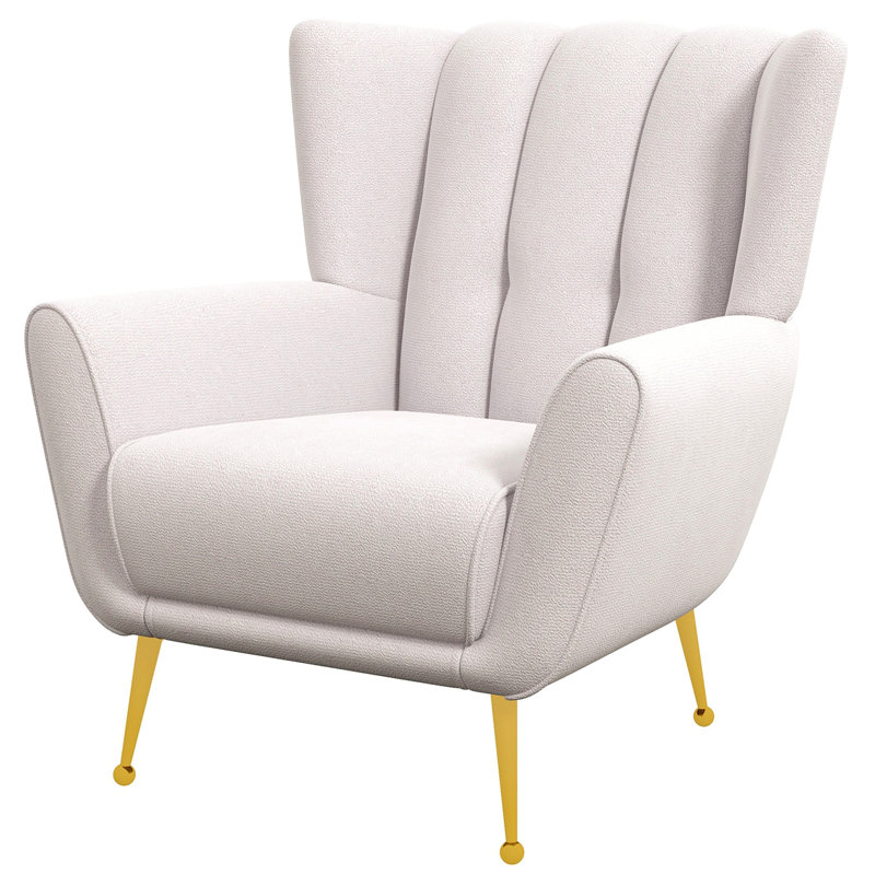 Fauteuil capitonné large de 34,59 po Lewyn