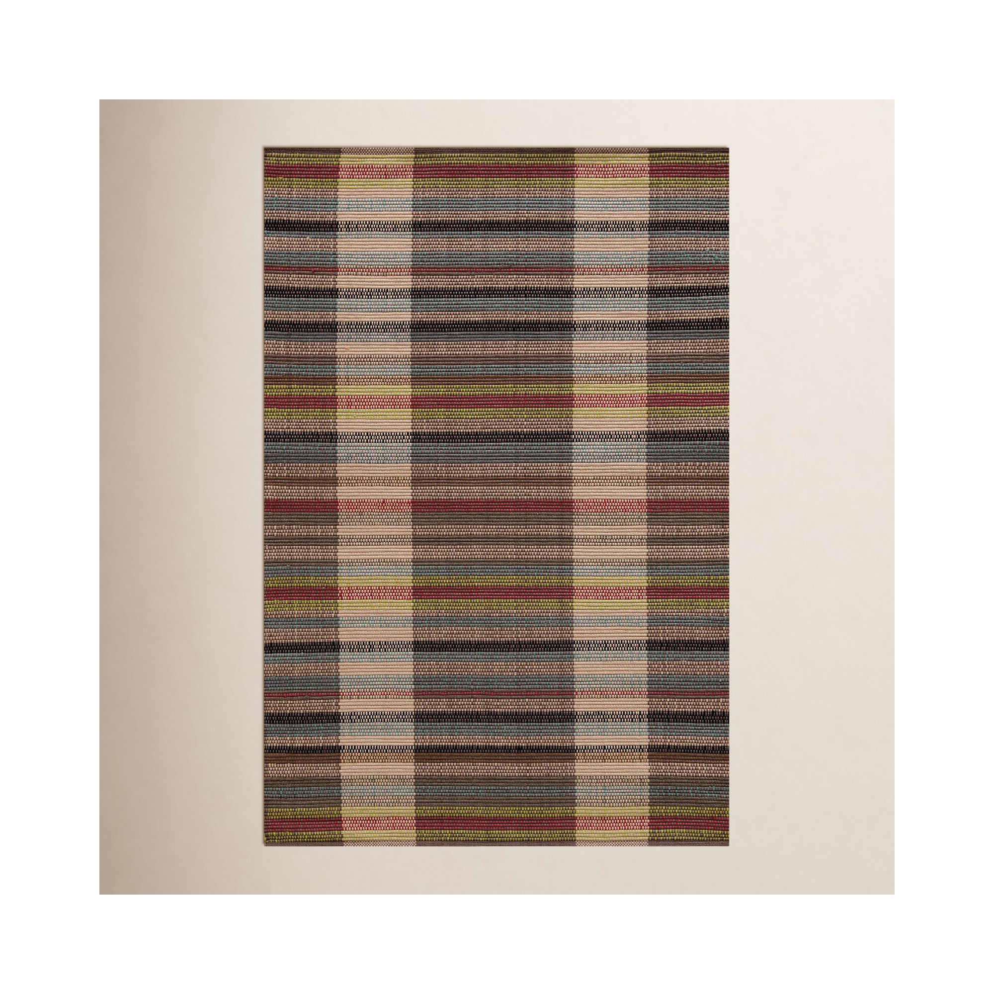 Swedish Rag Handwoven Indoor/Outdoor Rug, Rectangle 3' x 5'