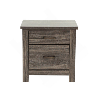 Table de chevet 2 tiroirs en bois