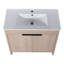 Meuble-lavabo autoportant 36 po avec lavabo en céramique et 2 portes d'armoire à fermeture en douceur