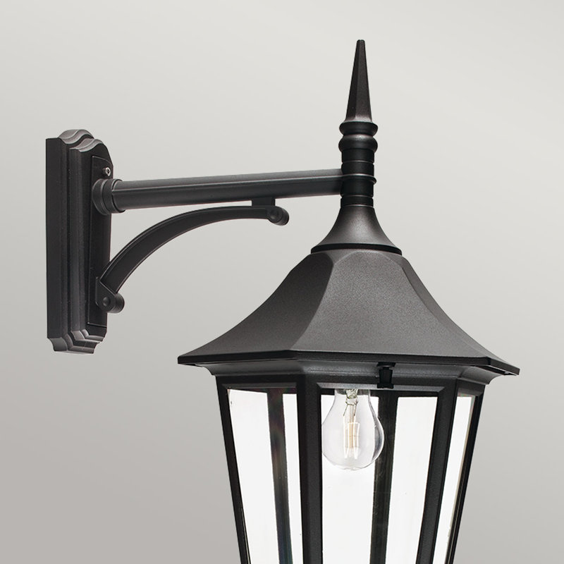 Twickenham 70cm H Outdoor Wall Lantern, Black