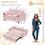 Canapé-lit modulaire en Corduroy, causeuse avec lit escamotable pour canapé de salon-1707440298