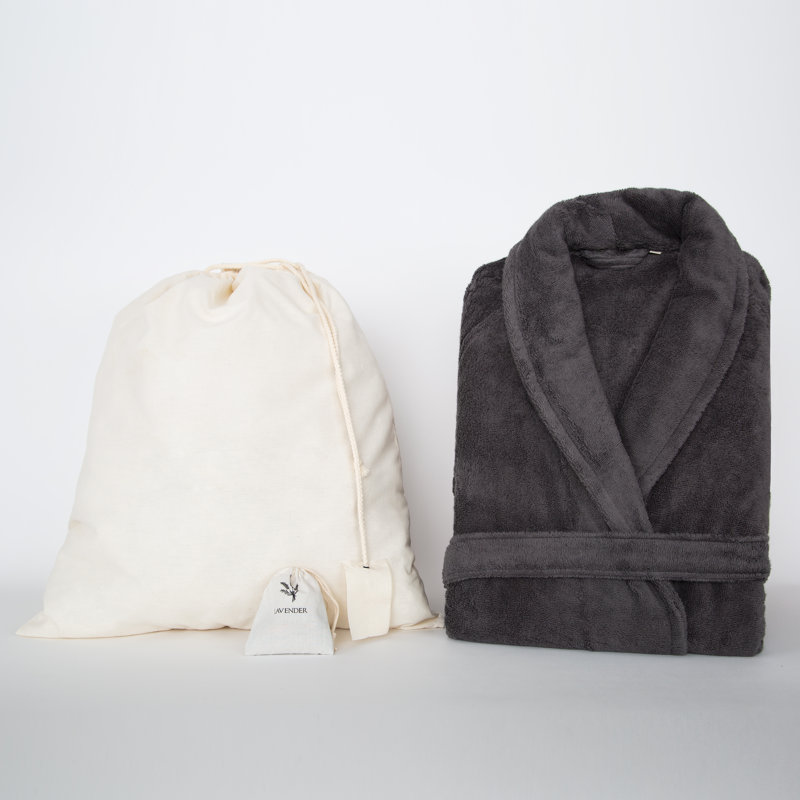 Peignoir de la collection Shally, L, Gris foncé