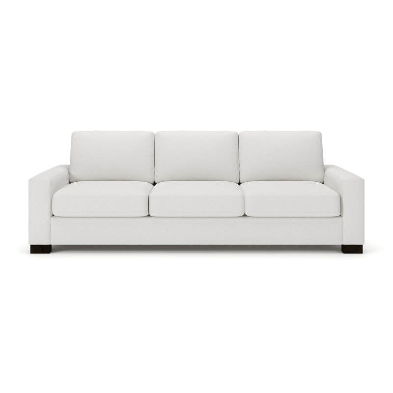 Canapé rembourré 100 po Jonie, Natté Macarena beige