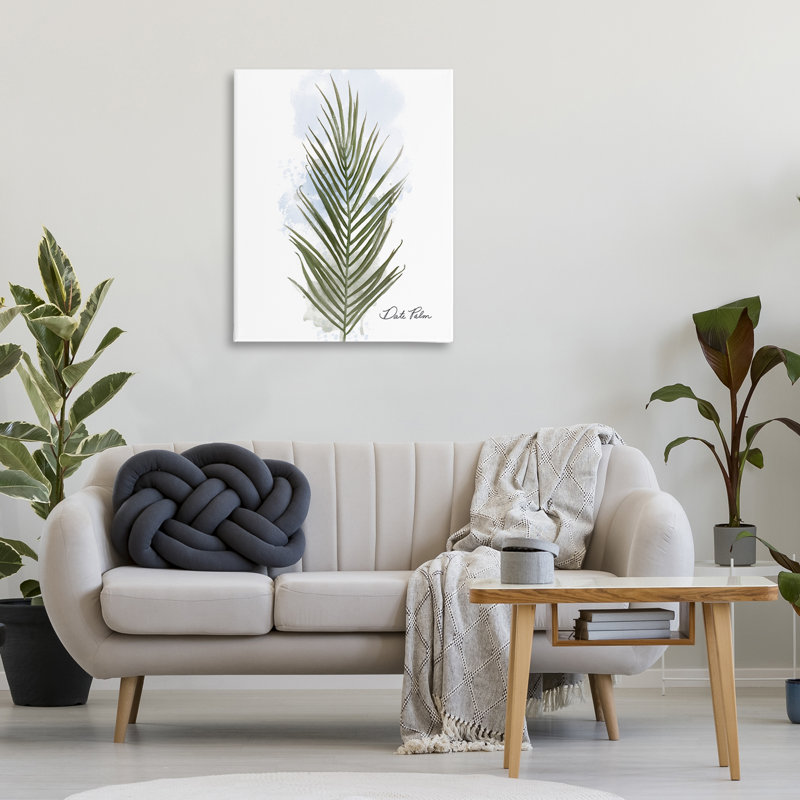 Art mural moderne sur toile de palmier dattier moderne, design par Matthew Piotrowicz, 40" H x 30" W