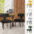 Boucle Lamb T-Shape Dining Chairs Side Chairs (Set of 6)-489092703