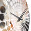 Horloge murale en marbre rose doré texturé III-101236973