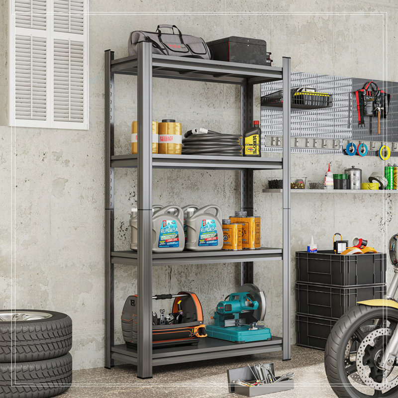 4-Tier Adjustable Metal Storage Shelf