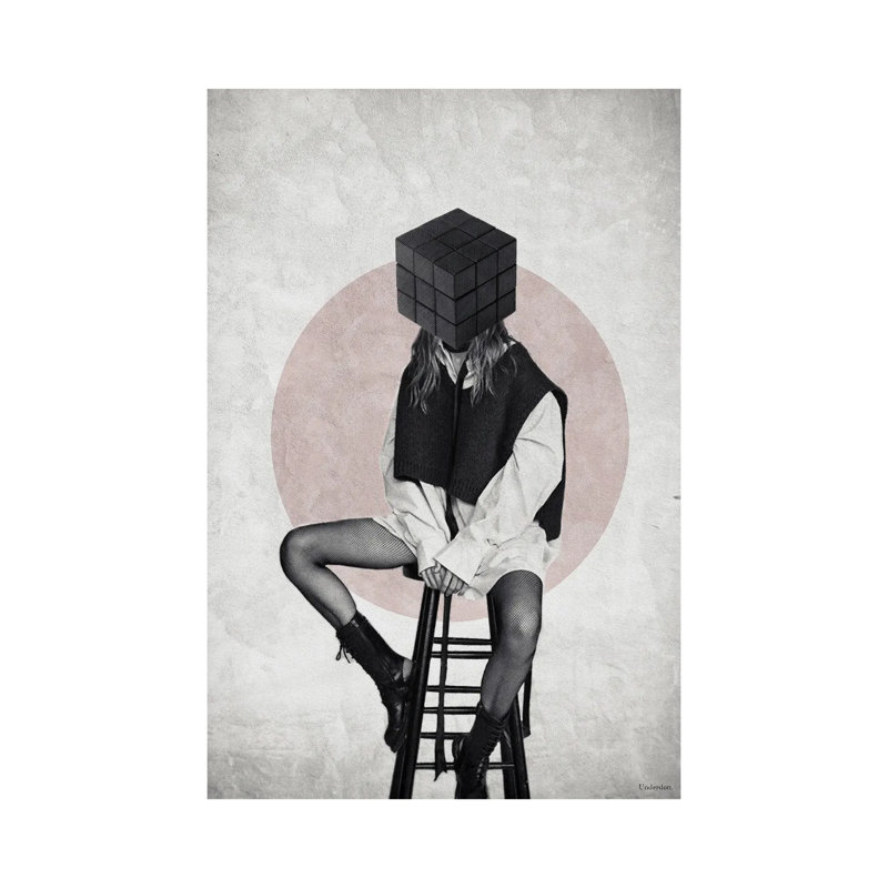 Cube 1 Piece Wrapped Canvas Wall Art, 66.04 cm H x 45.72 cm W x 1.91 cm D
