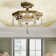 Monte Carlo 3 - Light Semi Flush Mount