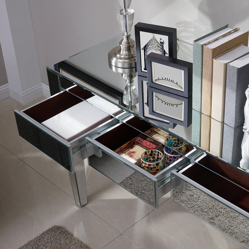 Bureau à miroir - Glam - Argent