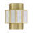  Gideon 2-Light Wall Sconce in Warm Brass