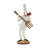 White Polystone Chef Decorative Sculpture with Musical Instruments, 3 Set of 14"H, 8"W
