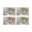 Nautilus Pearl Pebble Vegan Leather Rectangle Placemat