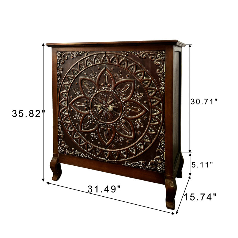 Ruo Accent Cabinet, Walnut