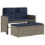 Banc de patio inclinable avec coussins vidaXL-99049280