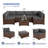 7 Piece Rattan Sectional Seating Group with Cushions-809038306-809152057