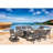 Outdoor Dining Armchair with Cushions