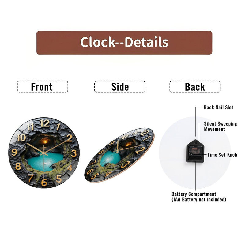 Horloge murale 12 po