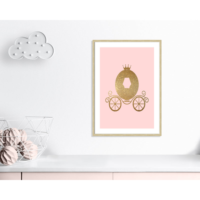 Fairy Tale Fairytale 3, impression sur papier, H 35,5 po x l 25,5 po x P 1,19 po, Cadre boîte champagne clair