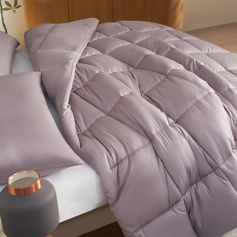 Satin Panda - Coma Inducer Oversized Comforter Set, Queen Comforter + 2 Additional Pieces, Purple