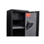 Grande armoire à fusil en acier noir avec serrure à combinaison intelligente