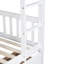 Lit superposé double avec 2 tiroirs, bois d'hévéa blanc détachable, mesure le bois sur les tiroirs blanc, pour lits indépendants, caractéristiques-1930407804
