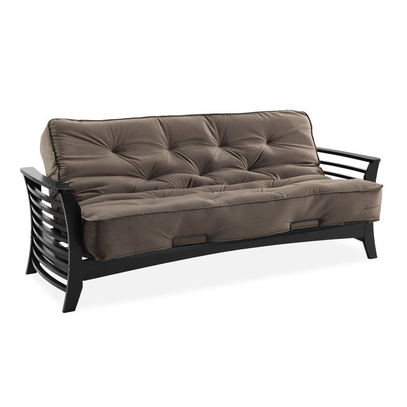 Futon avec matelas Chicago, Cendré