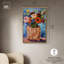 «Whimsical Flower Bag Canvas Vibrant Coastal», art mural par Art Remedy-104628576-104628586
