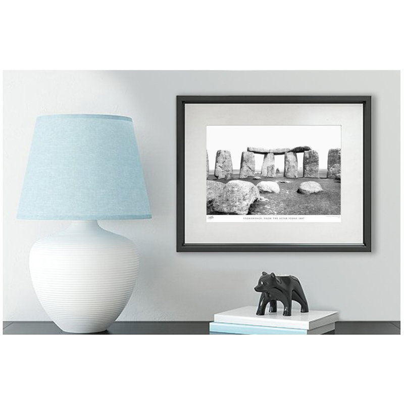 Stonehenge, From The Altar Stone 1887 - Single Picture Frame Print, 45cm H x 60cm W x 2.3cm D