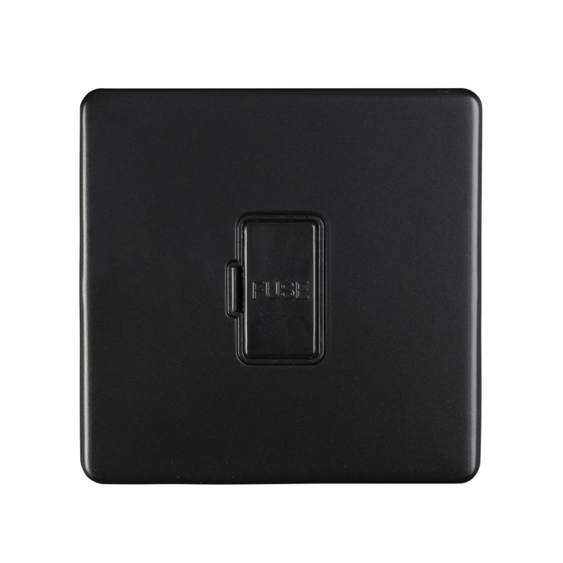 Wall Mounted Light Switch, Matt Black