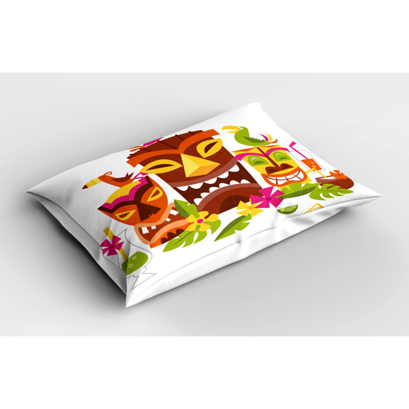 Tiki Polyester Sham Set, Twin