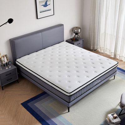  Full Size Mattress - 12 inch Hybrid Memory Foam Mattress in a Box, Pocket Springs, Medium Firmness, Pressure Relief & Motion Isolation, CertiPUR US Certified