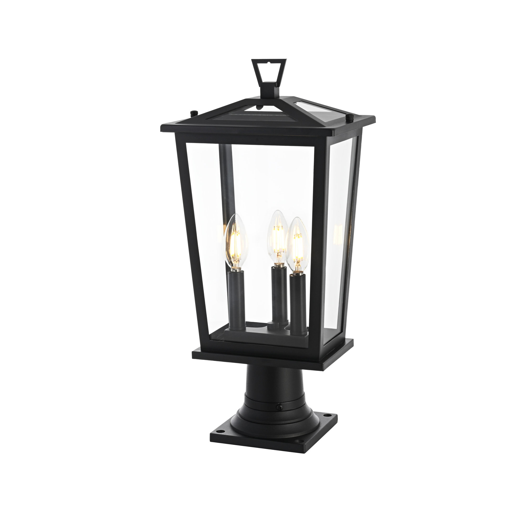 Jamila 9.45 Inch Outdoor Post Light in Black