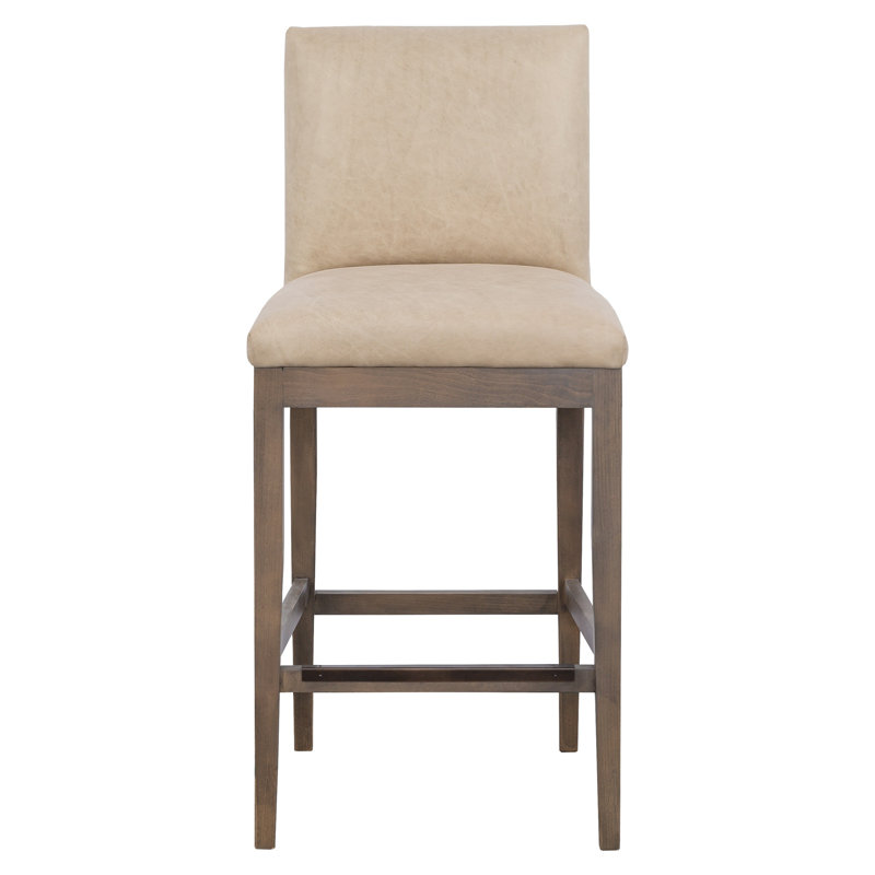 Nova Leather Bar Stool, 29.75" Bar Height, 1111 Brown, Mica