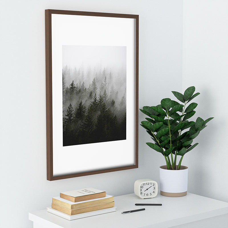 Loon Peak® Foggy Fir Forest, H 36 po x l 24 po