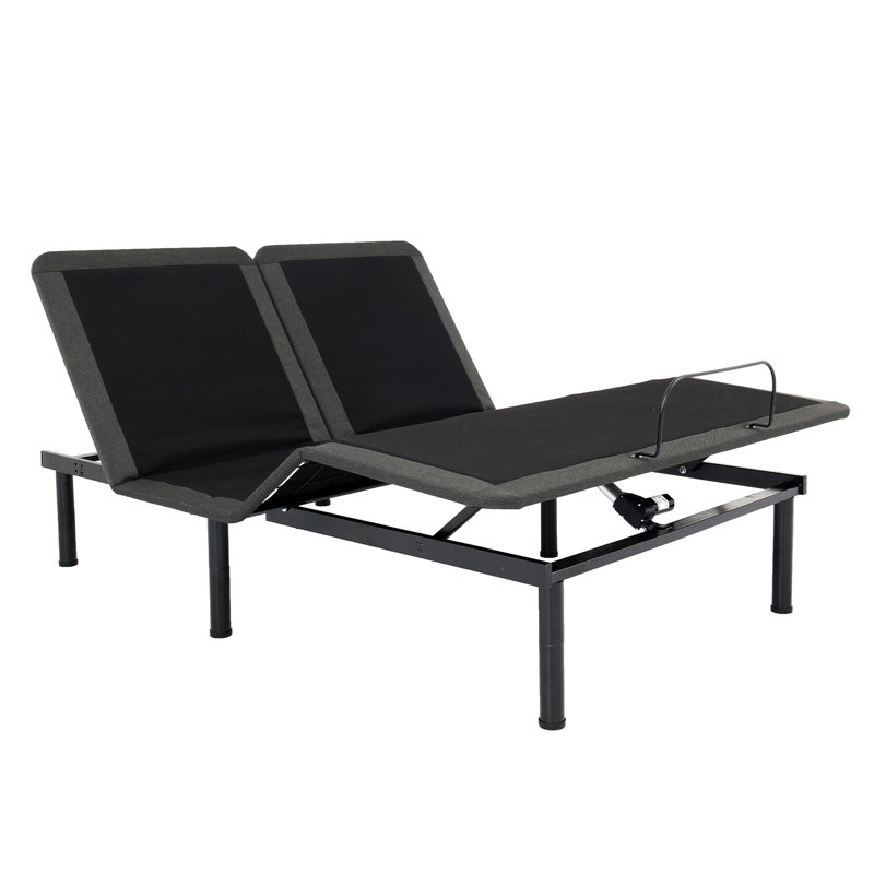 Matelas pour grand lit de 12 po et base réglable - ressorts de soutien, mousse de confort rafraîchissante, lit en mousse à mémoire de forme avec couches rafraîchissantes, alignement de la colonne vertébrale, installation rapide