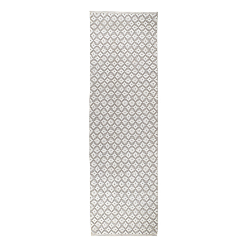 Samode Grey Handwoven Indoor/Outdoor Rug, Runner 2'6" x 8'