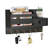The Key Holder Wall Mount, Wooden Mail and Key Organizer with Drawer and Shelf, 2 Slots, 6 Hooks-114308815