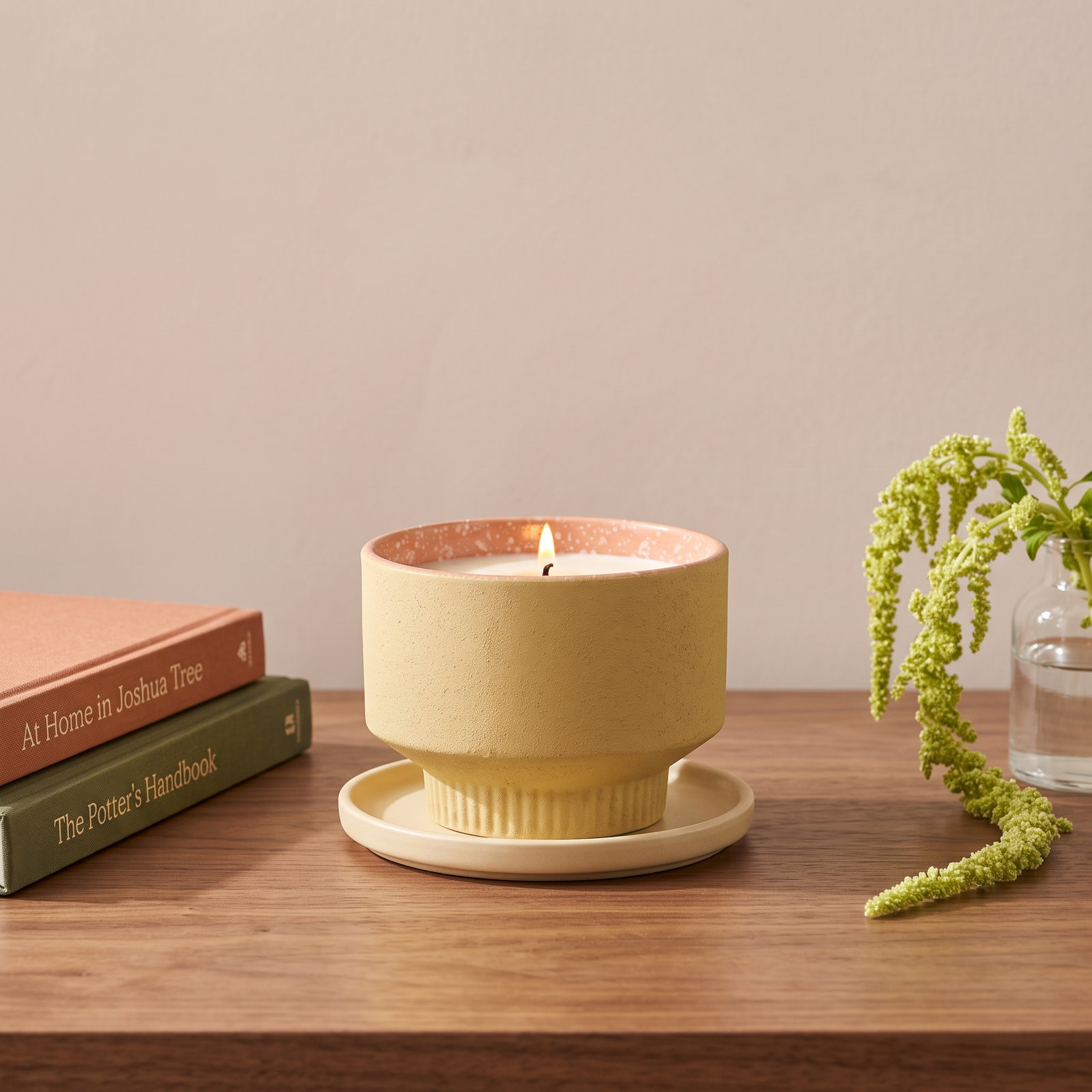 Verde Ceramic Jar Candle, Designer